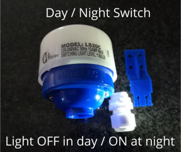 Day Night switch, AC connection box