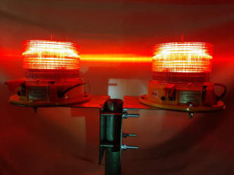 Solar 10cd solar aviation light