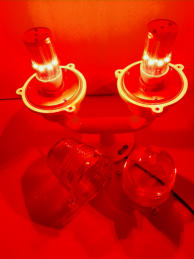 RED LED Aviation Light - 32cd 220VAC