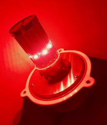 RED LED Aviation Light - 32cd 220VAC