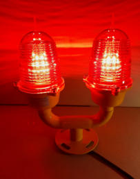 RED LED Aviation Light - 32cd 220VAC